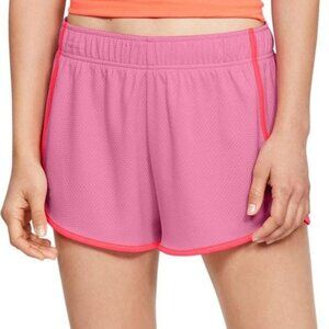 Under Armour Sz Medium 3” Athletic Running Shorts Pink w Bright Orange Accents